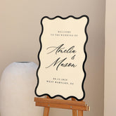 Acrylic Wedding Sign With 3D Names